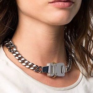 Stainless Steel Cuban Statement Choker Chain Link Luxury Necklace